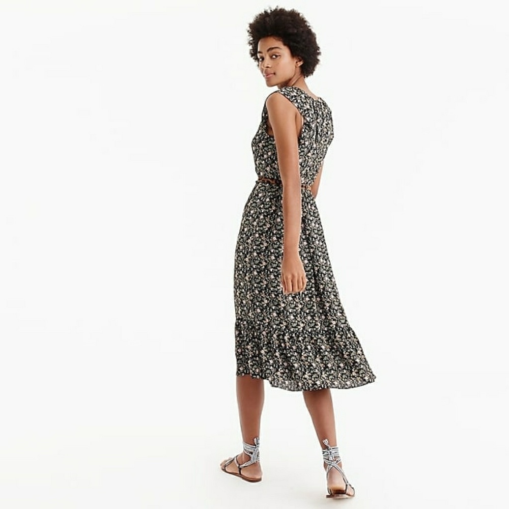 Mercantile cap-sleeve midi dress in superbloom - Picture 3 of 4